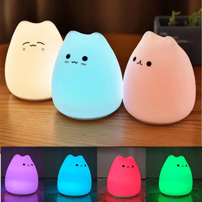 Squishy Cat LED Night Light